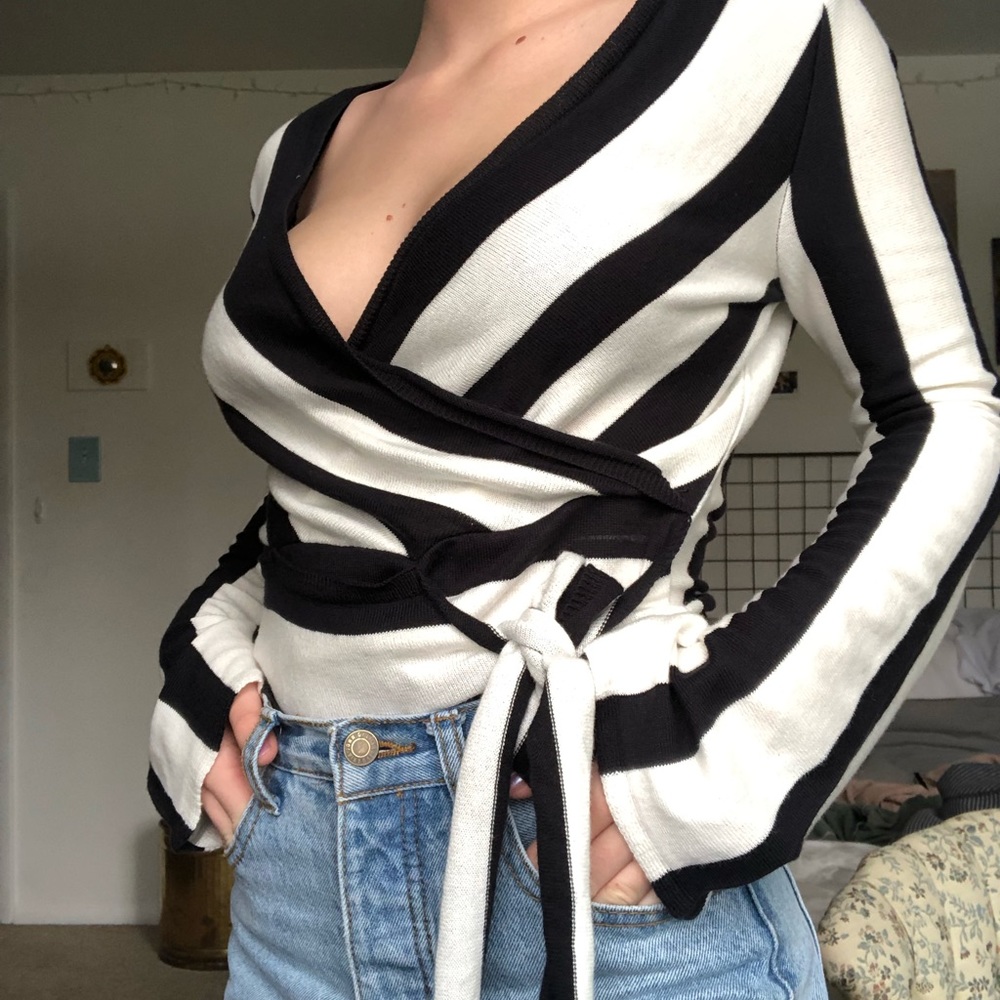 Top-shop wrap sweater